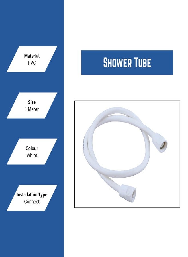 KINIK PVC 1 Meter Flexible Shower Hose | Hand Shower Hose Pipe & Health Faucet Tube for Bathroom | Leak-Proof, Durable & Easy Installation - Image 5